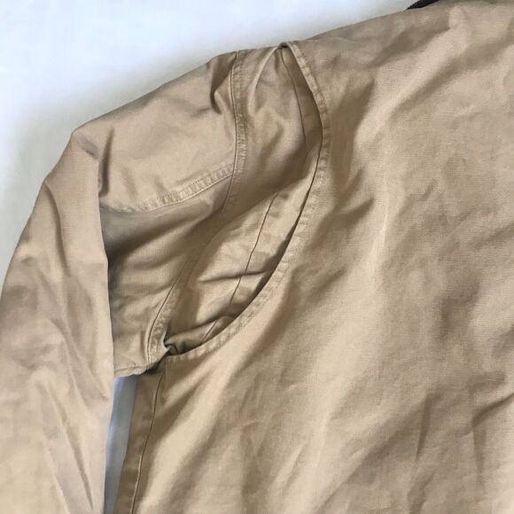 Eddie Bauer Jacket Mens L Chore Barn Field Coat Plaid Lined Corduroy Collar Cuff - Picture 11 of 15